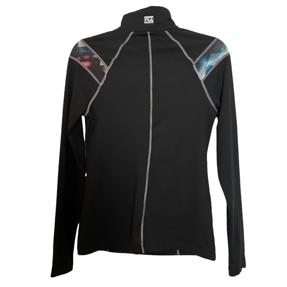 Fila Sport Running Jacket with Space Dye Geometric Pattern Accent Sz. XS - Picture 4 of 14